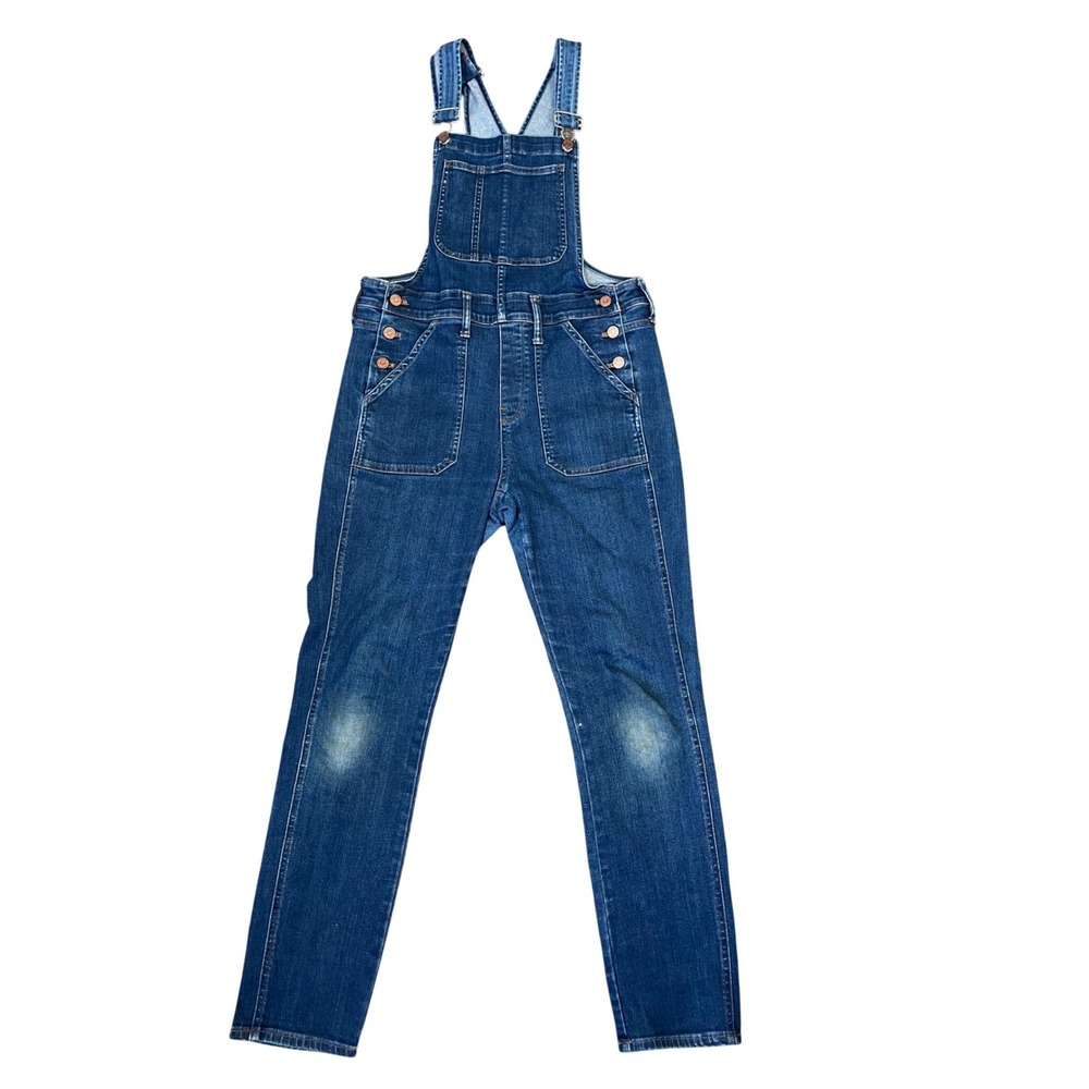 Madewell Womens Skinny Denim Overalls Blue Medium‎ Indigo E4879 Size Medium